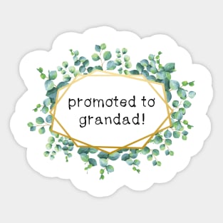 promoted to grandad Sticker